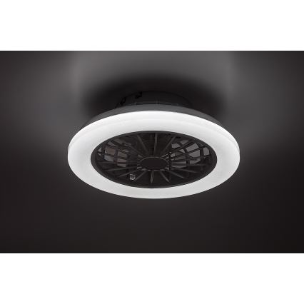 Rabalux - Dimmbare LED-Deckenleuchte mit Ventilator LED/24W/230V 3000-6500K + Fernbedienung