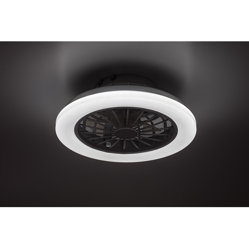 Rabalux - Dimmbare LED-Deckenleuchte mit Ventilator LED/24W/230V 3000-6500K + Fernbedienung
