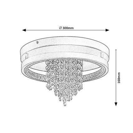 Rabalux - LED-Deckenleuchte, 20 W, 230 V, 3000/3500/4000 K, Ø 30 cm