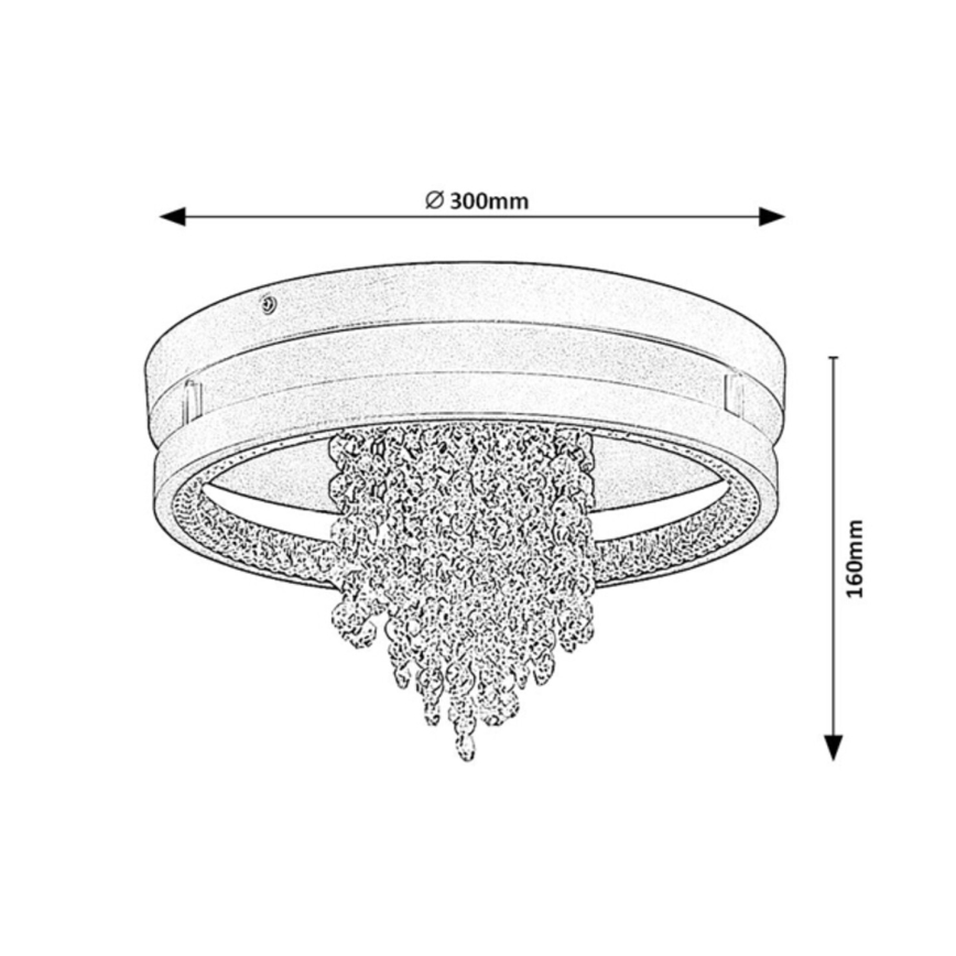 Rabalux - LED-Deckenleuchte, 20 W, 230 V, 3000/3500/4000 K, Ø 30 cm