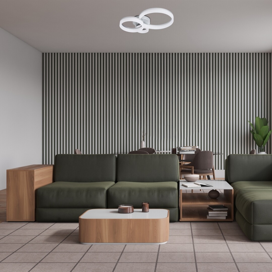 Rabalux - LED-Deckenleuchte LED/24W/230V 3000/4000/6500K 38x51 cm mattchrom