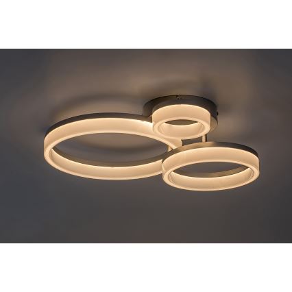 Rabalux - LED-Deckenleuchte LED/24W/230V 3000/4000/6500K 38x51 cm mattchrom