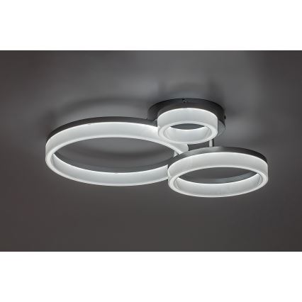 Rabalux - LED-Deckenleuchte LED/24W/230V 3000/4000/6500K 38x51 cm mattchrom