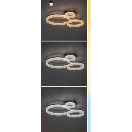 Rabalux - LED-Deckenleuchte LED/24W/230V 3000/4000/6500K 38x51 cm mattchrom