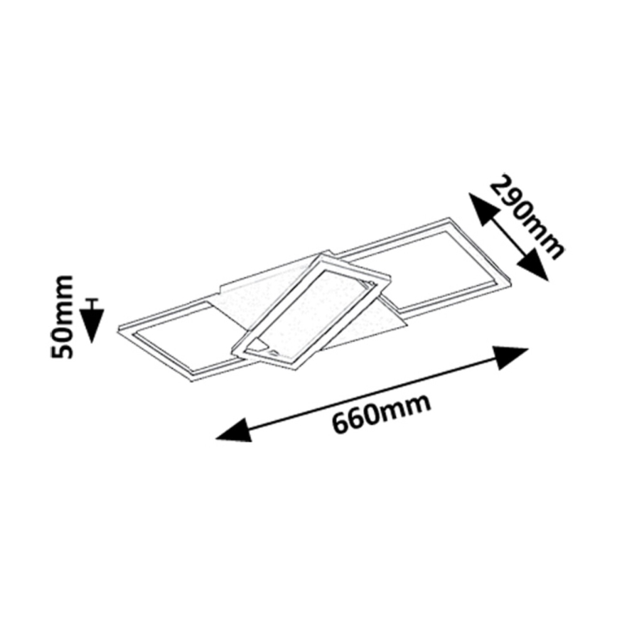 Rabalux - Dimmbare LED-Deckenleuchte LED/40W/230V 3000-6500K + Fernbedienung