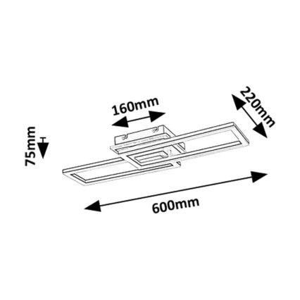 Rabalux - Dimmbare LED-Deckenleuchte LED/30W/230V 3000-6500K + Fernbedienung