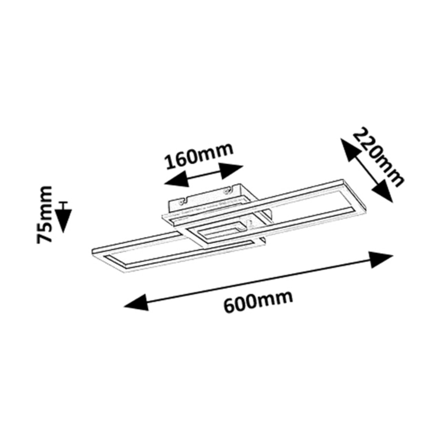 Rabalux - Dimmbare LED-Deckenleuchte LED/30W/230V 3000-6500K + Fernbedienung