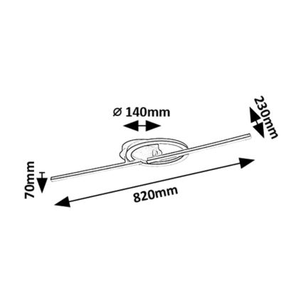 Rabalux - LED-Deckenleuchte LED/24W/230V 4000K Länge 82 cm
