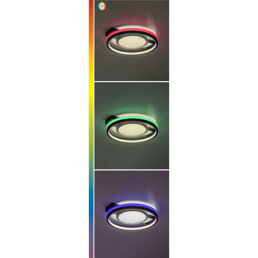 Rabalux - Dimmbare LED-RGB-Deckenleuchte LED/40W/230V 3000-6500K + Fernbedienung