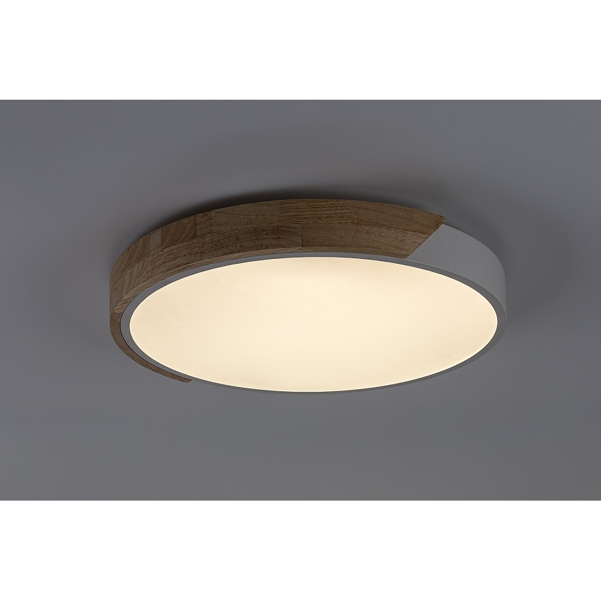 Rabalux - LED-Deckenleuchte 24W/230V 3000K weiß/Eiche Ø 41 cm