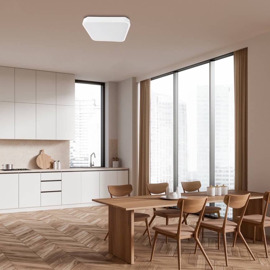 Rabalux - LED-Deckenleuchte für Badezimmer LED/36W/230V 3000/4000/6000K IP44 42x42 cm weiß