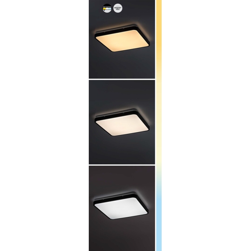 Rabalux - LED-Deckenleuchte für Badezimmer LED/36W/230V 3000/4000/6000K IP44 42x42 cm weiß