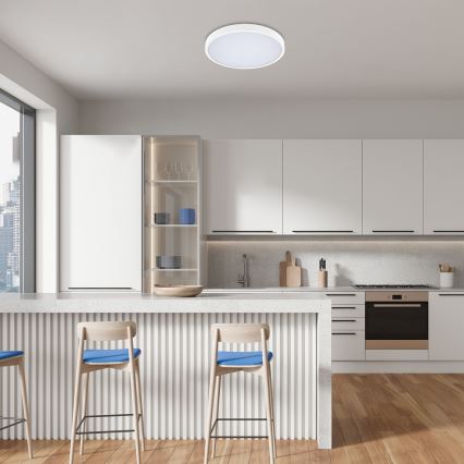 Rabalux - Dimmbare Badezimmer-Deckenleuchte (LED RGB) LED/36W/230V 3000-6000K Wi-Fi Tuya IP44 d 42 cm weiß + Fernbedienung