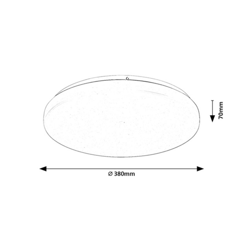 Rabalux - Dimmbare LED-Deckenleuchte LED/34W/230V 3000-6500K Ø 38 cm + Fernbedienung