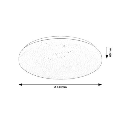 Rabalux - Dimmbare LED-Deckenleuchte LED/22W/230V 3000-6500K Ø 33 cm + Fernbedienung