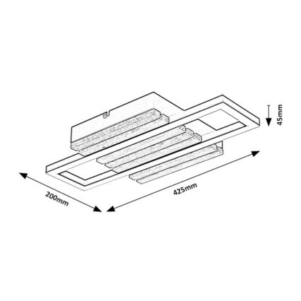 Rabalux - LED Deckenleuchte LED/12W/230V 3000/4500/6000K