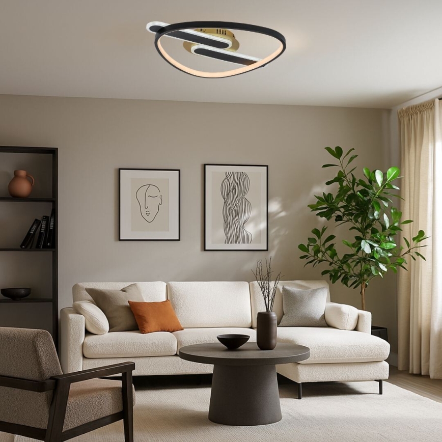 Rabalux - LED-dimmbare Deckenleuchte LED/60W/230V 3000-6000K 53x45 cm + Fernbedienung