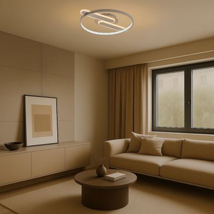 Rabalux - Dimmbare LED-Deckenleuchte LED/55W/230V 3000-6000K 53x45 cm + Fernbedienung