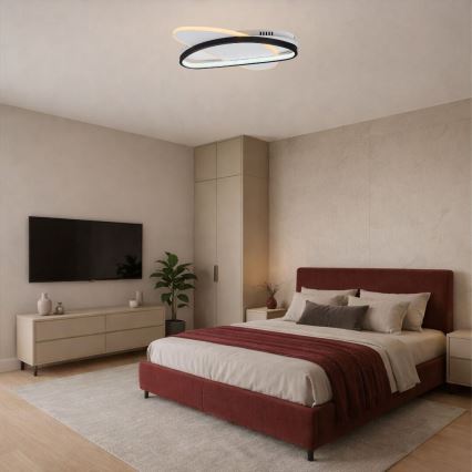 Rabalux - dimmbare LED-Deckenleuchte LED/57W/230V 3000-6000K 45x30,5 cm + Fernbedienung