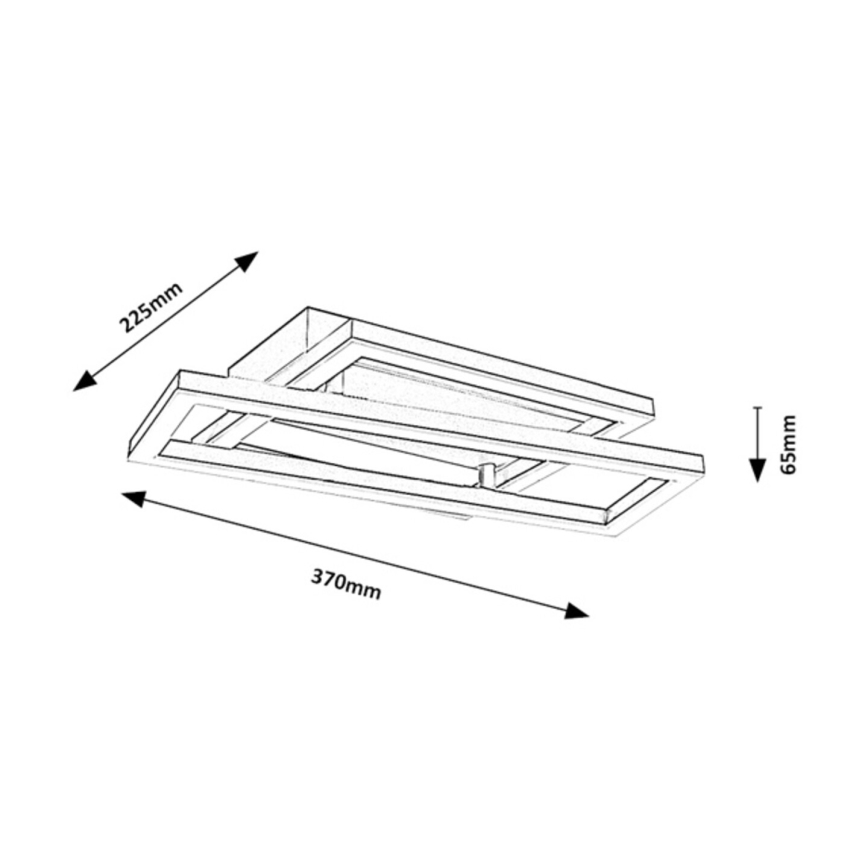 Rabalux - LED-Deckenleuchte LED/24W/230V 37x22,5 cm