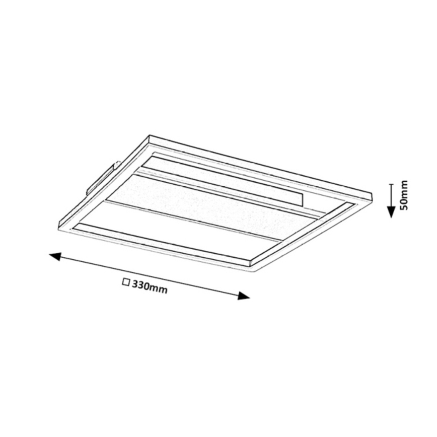 Rabalux - LED-Deckenleuchte LED/24W/230V 33x33 cm
