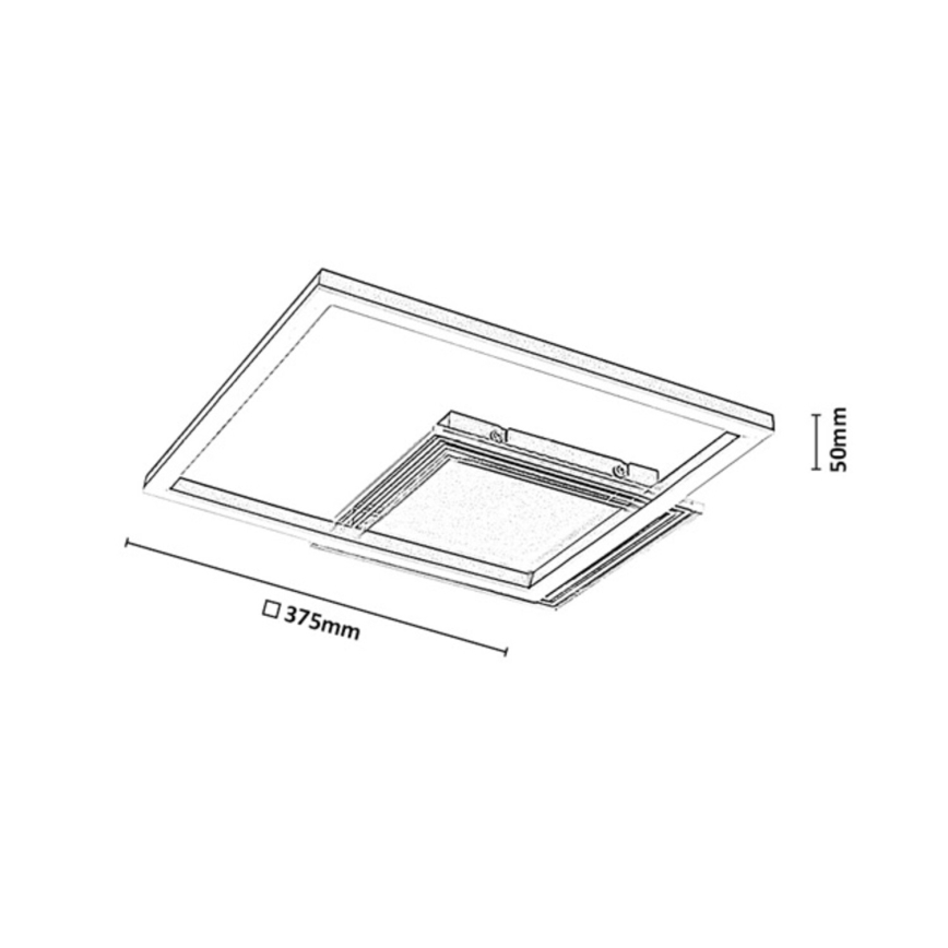 Rabalux - LED Deckenleuchte LED/24W/230V 3000K 37,5x37,5 cm goldfarben