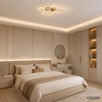 Rabalux - LED Deckenleuchte LED/40W/230V 3000K 50x50 cm goldfarben