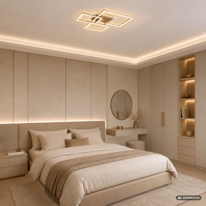 Rabalux - LED Deckenleuchte LED/40W/230V 3000K 50x50 cm goldfarben