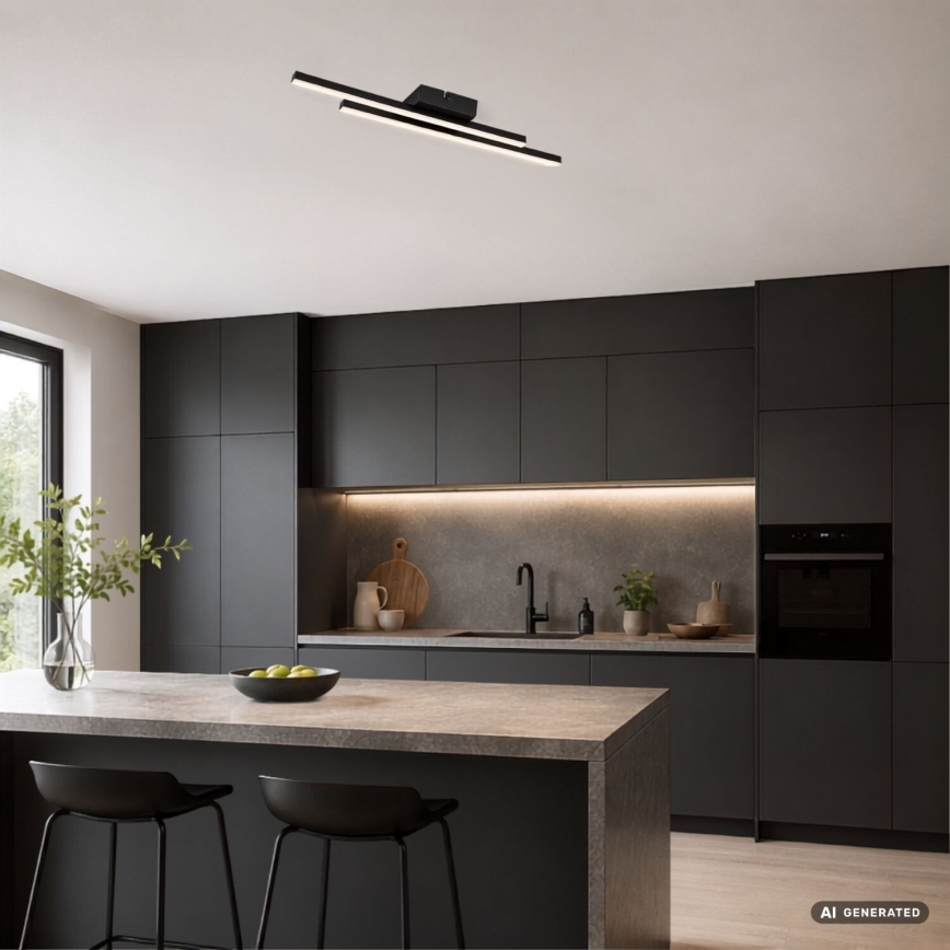 Rabalux - LED Deckenleuchte LED/12W/230V 4000K schwarz