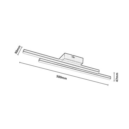 Rabalux - LED-Deckenleuchte LED/12W/230V 3000K goldfarben