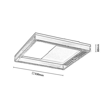 Rabalux - dimmbare LED-Deckenleuchte LED/18W/230V 3000-6500K + Fernbedienung
