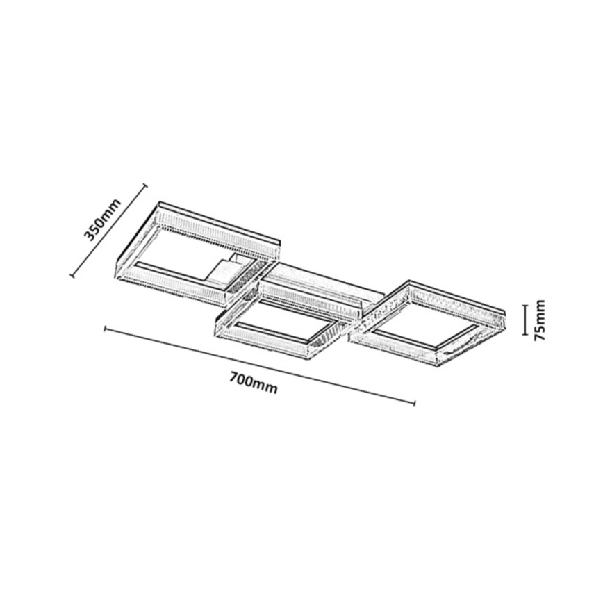 Rabalux - LED-dimmbare Deckenleuchte LED/30W/230V 3000-6500K + Fernbedienung