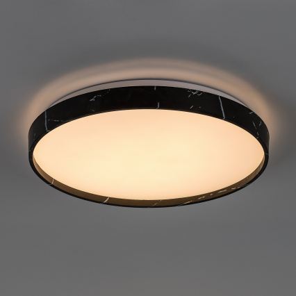 Rabalux - dimmbare LED-Deckenleuchte LED/24 W/230 V 3000–6500 K Ø 38 cm schwarz + Fernbedienung
