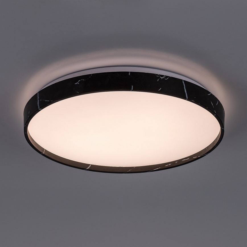 Rabalux - dimmbare LED-Deckenleuchte LED/24 W/230 V 3000–6500 K Ø 38 cm schwarz + Fernbedienung