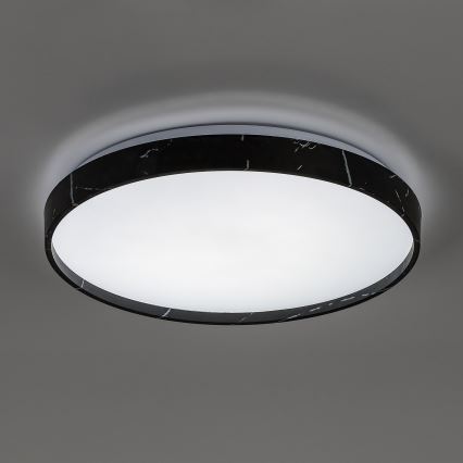 Rabalux - dimmbare LED-Deckenleuchte LED/24 W/230 V 3000–6500 K Ø 38 cm schwarz + Fernbedienung