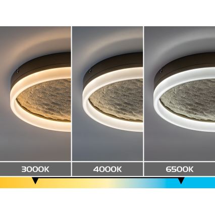 Rabalux - Dimmbare LED-Deckenleuchte LED/24W/230V 3000-6500K Ø 40 cm beige + Fernbedienung