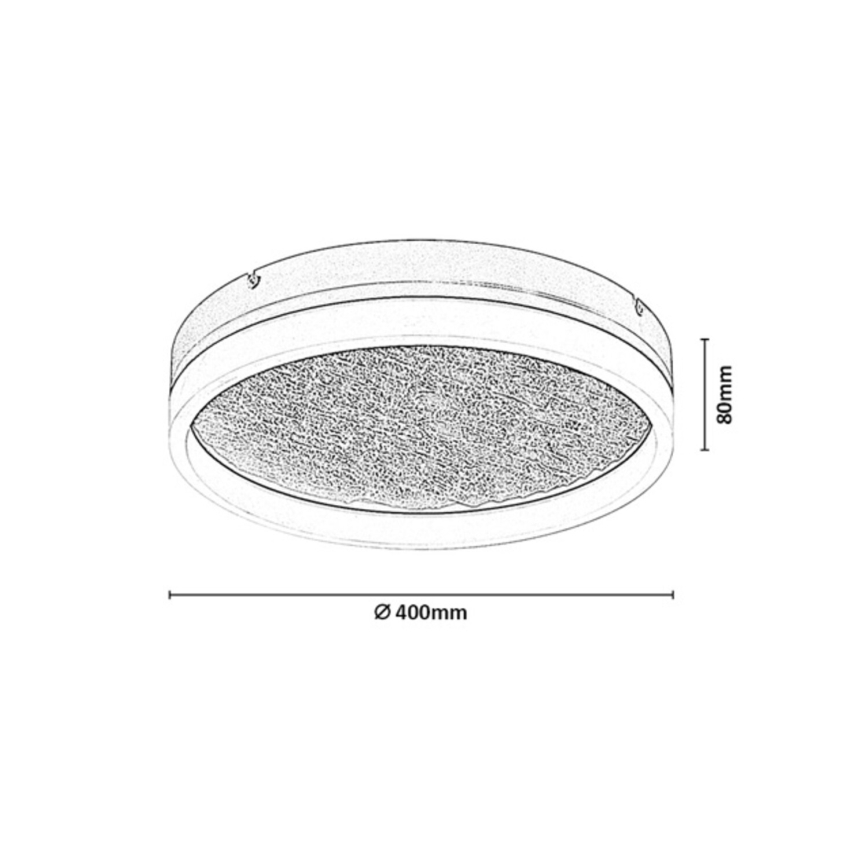Rabalux - Dimmbare LED-Deckenleuchte LED/24W/230V 3000-6500K Ø 40 cm beige + Fernbedienung