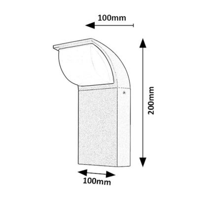 Rabalux - LED-Wandleuchte für den Außenbereich LED/9W/230V IP65