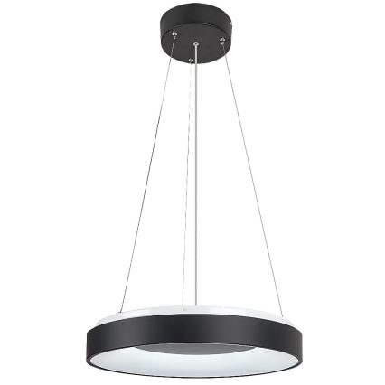 Rabalux - Dimmbare LED-Hängeleuchte an Schnur LED/38W/230V 3000-6500K schwarz + Fernbedienung