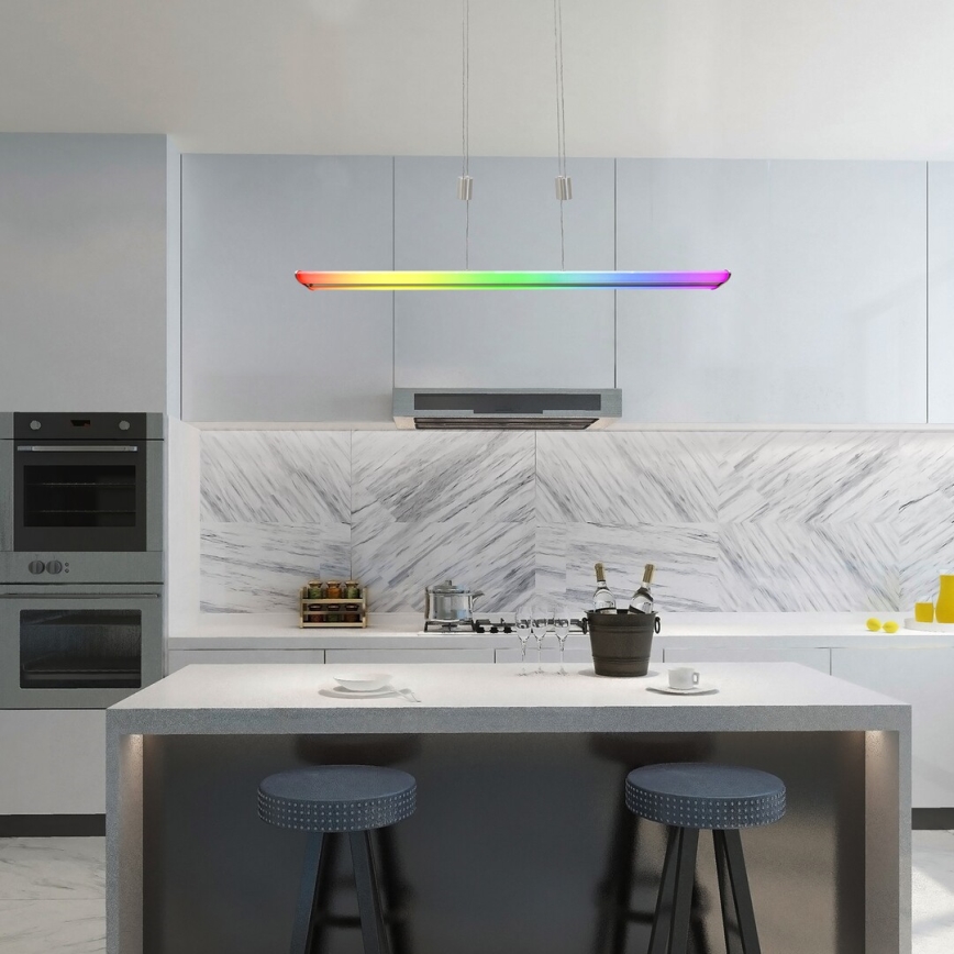 Rabalux - LED RGB dimmbare Hängeleuchte an Seil LED/24W/230V Wi-Fi Tuya + Fernbedienung