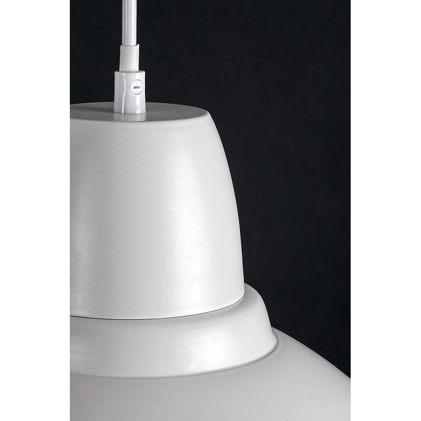 Rabalux - Pendelleuchte an Kabel 1xE27/60W/230V Ø 36 cm weiß