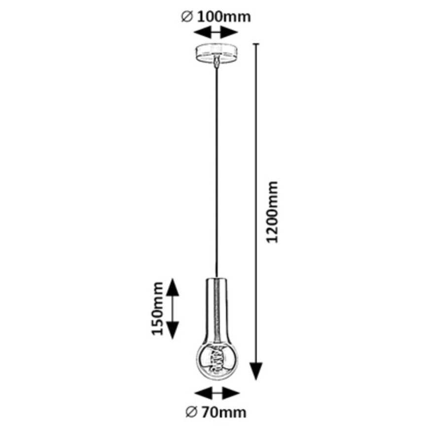 Rabalux - Hängeleuchte an Kabel 1xE27/40W/230V