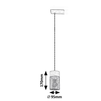 Rabalux - Hängeleuchte an Kabel 1xE27/25W/230V Buche