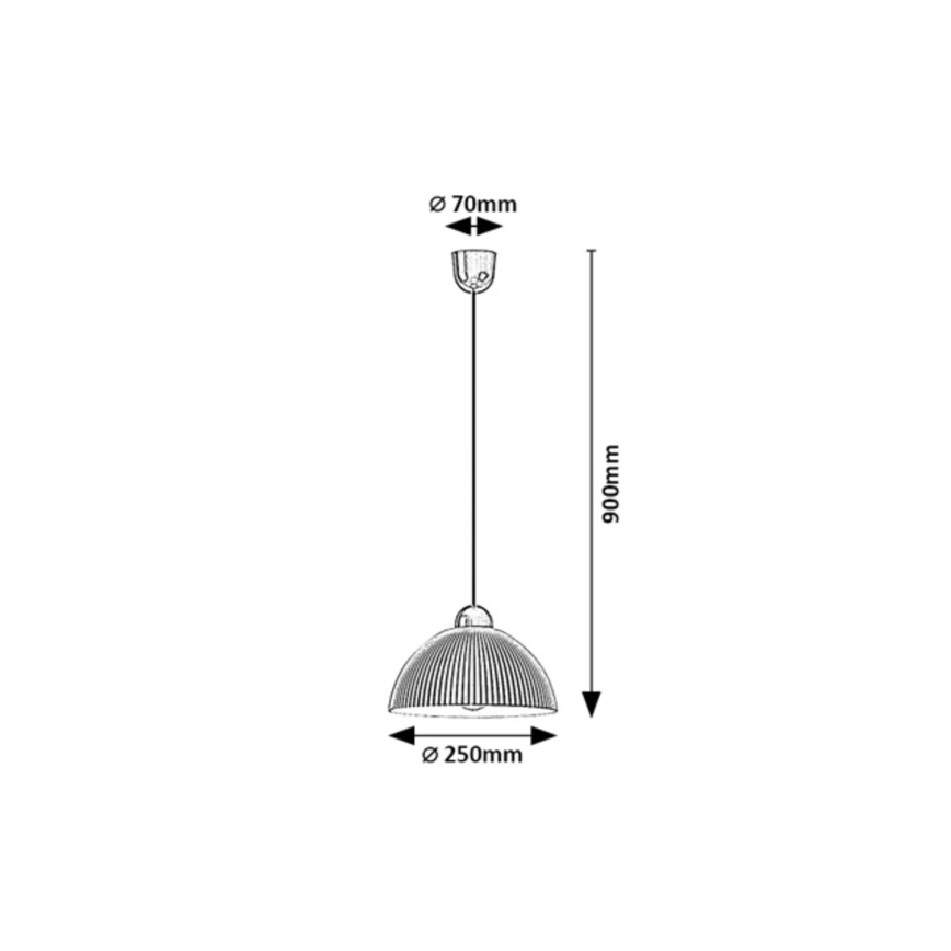 Rabalux - Pendelleuchte mit Kabel 1xE27/60W/230V