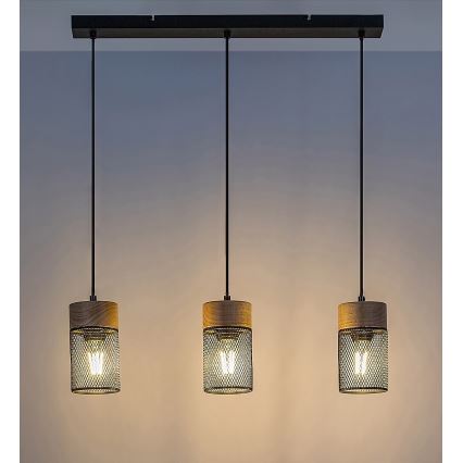 Rabalux - Deckenleuchte an Kabel 3xE27/25W/230V Buche