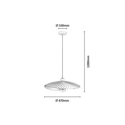 Rabalux - Pendelleuchte an Kabel 1xE27/40W/230V grün