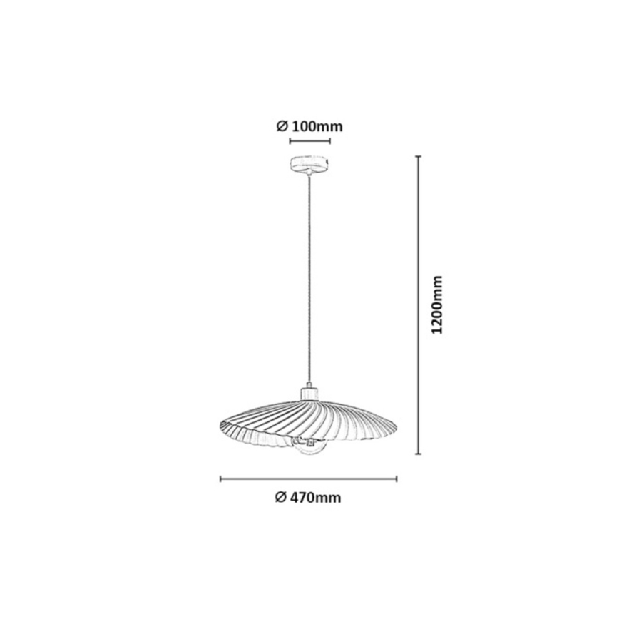 Rabalux - Pendelleuchte an Kabel 1xE27/40W/230V grün