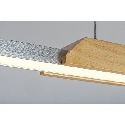 Rabalux - LED-Hängeleuchte an Schnur LED/26W/230V 4000K Buche