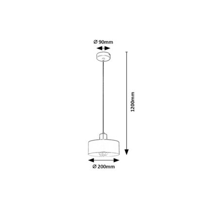 Rabalux - Pendelleuchte an Kabel 1xE27/25W/230V