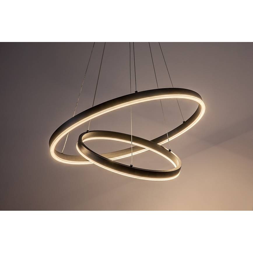 Rabalux - dimmbare LED-Pendelleuchte mit Seilabhängung LED/80W/230V 3000-6500K + Fernbedienung